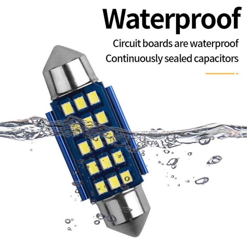 Bóng Đèn Led 31-36 - 39-41mm C5W C10W Smd 12v 6000k Chuyên Dụng Cho Xe Hơi