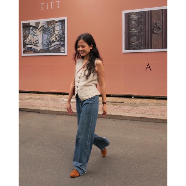 DE PLAGE - QUẦN JEANS VINTAGE WASH