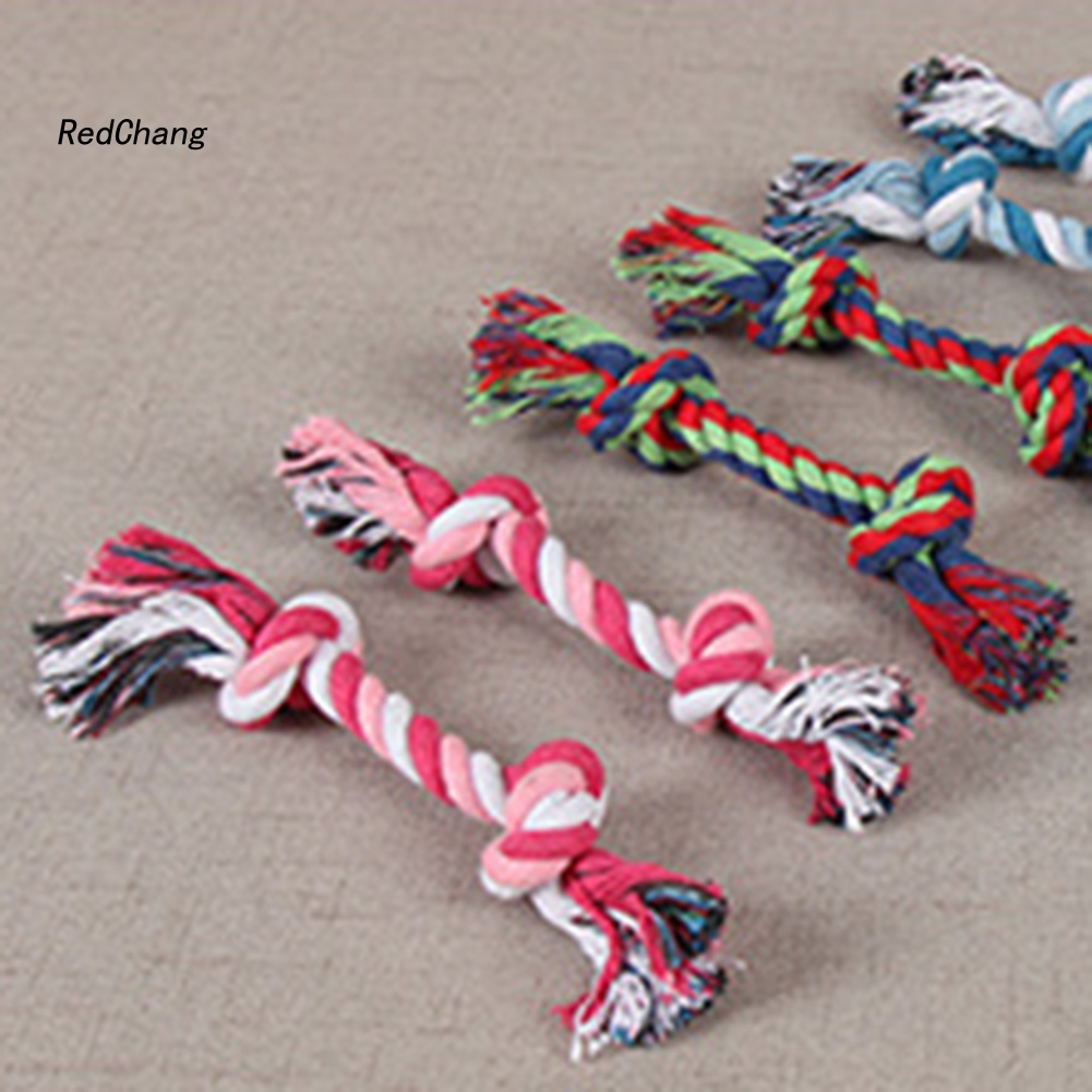 Đồ Chơi Ngậm Cắn Dạng Dây Thừng Cotton Thắt Nút Chống Cắn Kích Thước 19 / 25 / 30cm Dành Cho Thú Cưng