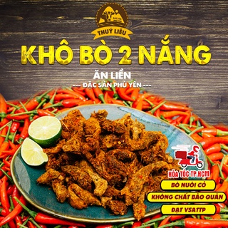 Khô bò 2 nắng ăn liền thúy liễu | đặc sản phú yên | 250gr | hỏa tốc tp.hcm