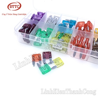 Bộ 100 cầu chì dự phòng cỡ nhỏ cho xe hơi, xe máy, xe tải