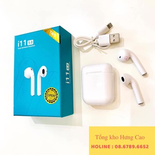 [TẶNG] Tai nghe i11 Bluetooth cảm biến chạm thông minh dành cho iOS và Android + Ốp bảo vệ