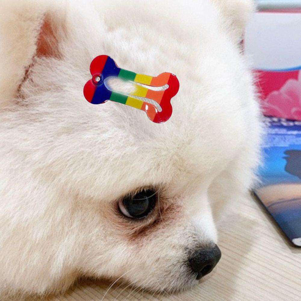 Kẹp Lông Chó Mèo Hình Khúc Xương Mini Nhiều Màu Dễ Thương