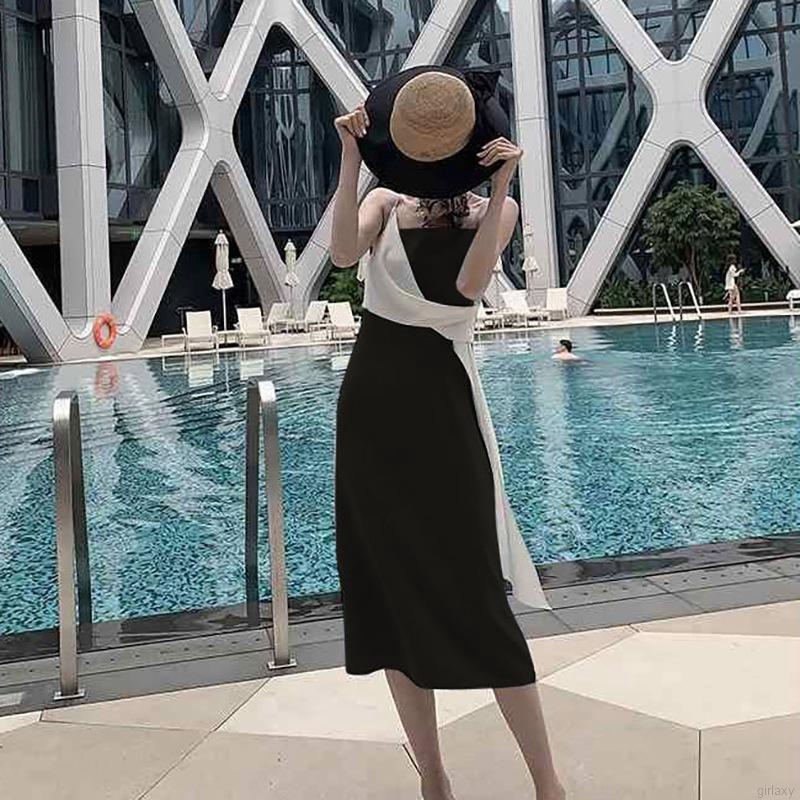 Đầm hai dây dáng dài mỏng phong cách Hàn Quốc nữ tính