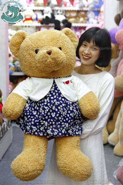 Gấu Bông Teddy Áo Hug Đôi In Chữ I Love You Cao Cấp Gấu Bông Online