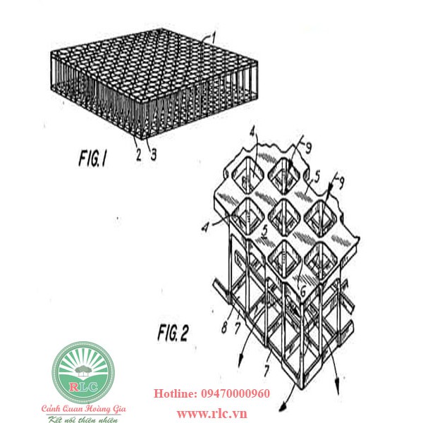 Tấm Nhựa Thoát Nước Sàn Bê Tông Cảnh Quan Kích Thước 333x333x30