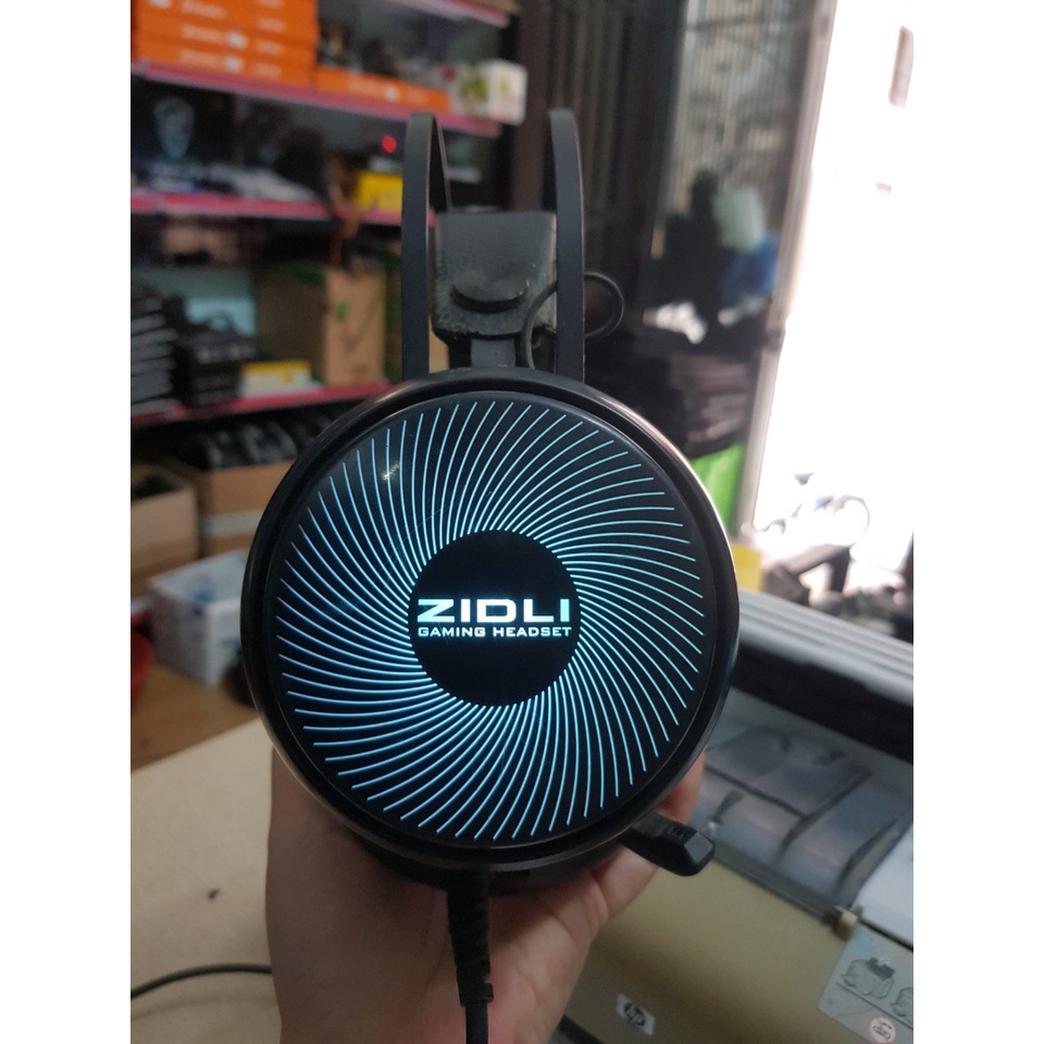 Tai nghe chuyên game Zidli ZH7 7.1 cũ dùng tốt LED 7 màu, rung, USB chính hãng