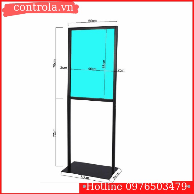 STANDEE BIỂN CHỈ DẪN QUẢNG CÁO NGOÀI TRỜI BẰNG SẮT 50X70CM CONTROL A DISPLAY