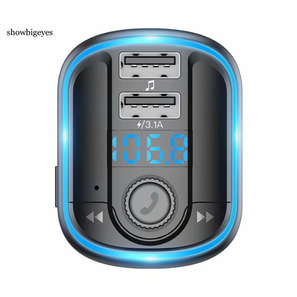 Máy Nghe Nhạc Mp3 Kết Nối Bluetooth 5.0 Có Cổng Sạc Usb Kép Cho Xe Hơi