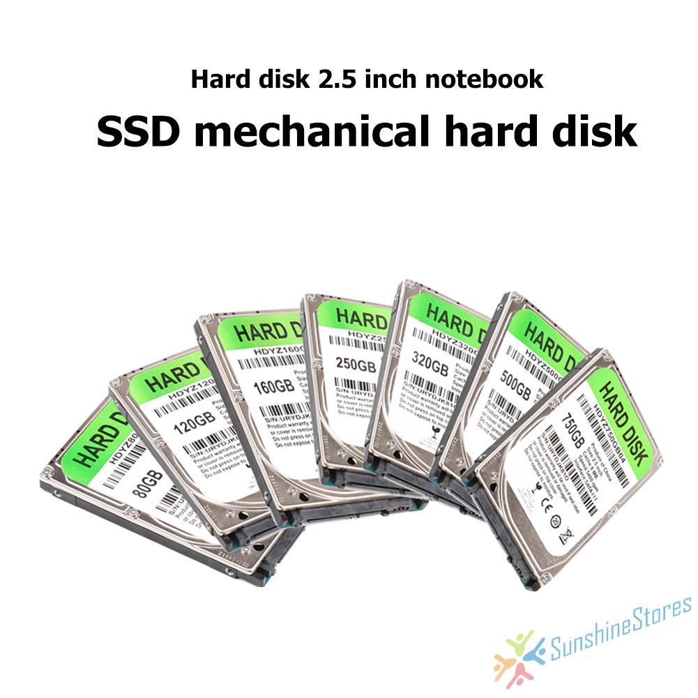 Ổ Cứng 80gb 120gb 160gb 250gb 320gb 500gb 750gb Hdd 2.5 Inch Sata Iii Sata3 Cho Máy Tính Để Bàn