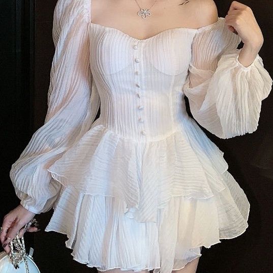 Chân Váy Voan Chữ A Lưng Cao Thời Trang Hàn Quốc Cho Nữ