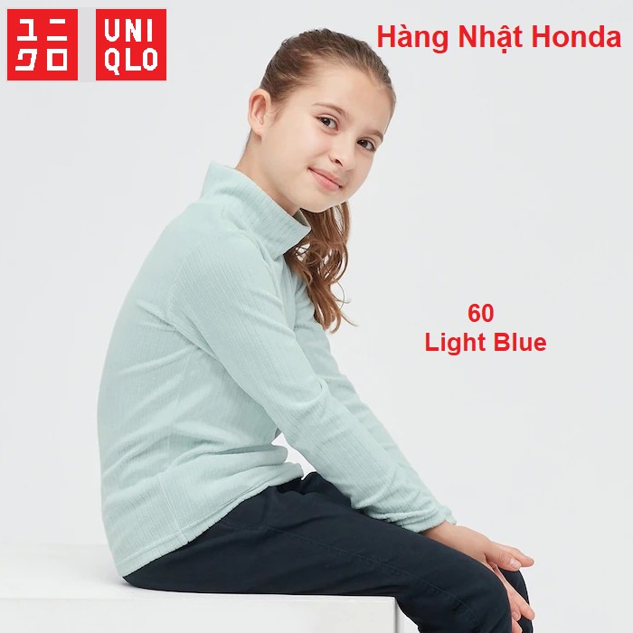 [Hàng Nhật Nội Địa] Áo thun nỉ lông cừu cổ cao Uniqlo - Trẻ em