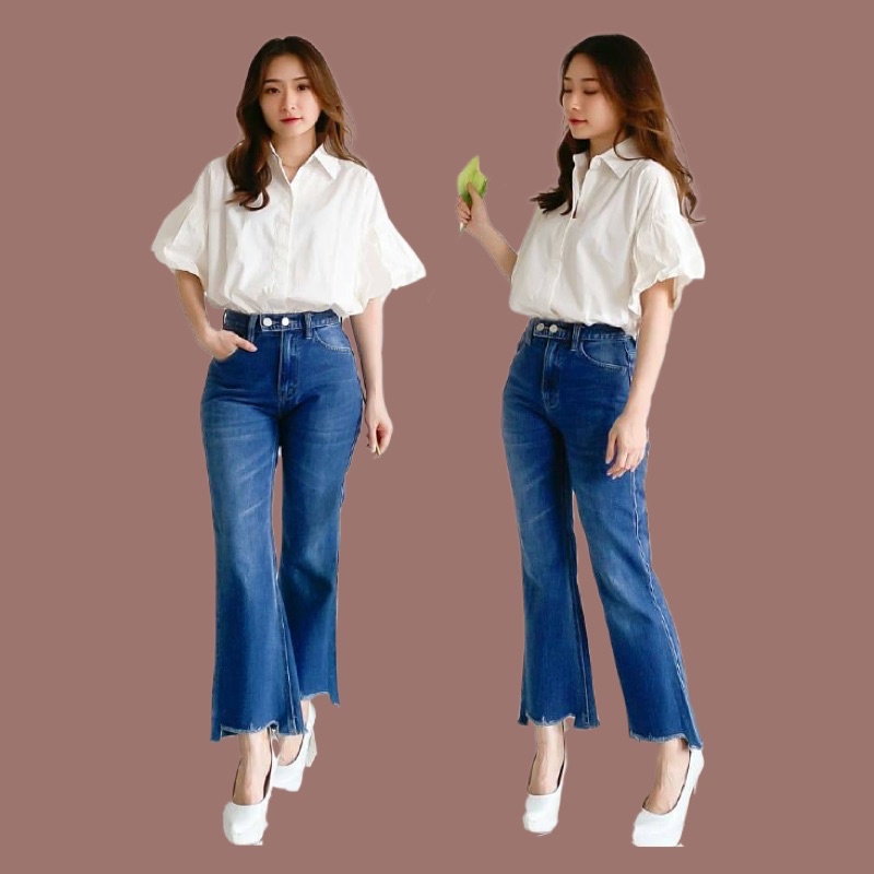 Áo Sơ Mi Tay Ngắn Vải COTTON Màu Trắng/Đen Dễ Thương