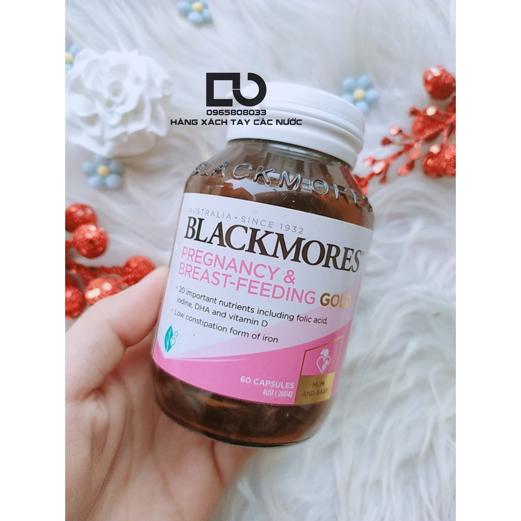 Vitamin tổng hợp Blackmores Pregnancy Breast-Feeding Gold cho mẹ bầu và sau sinh 180v