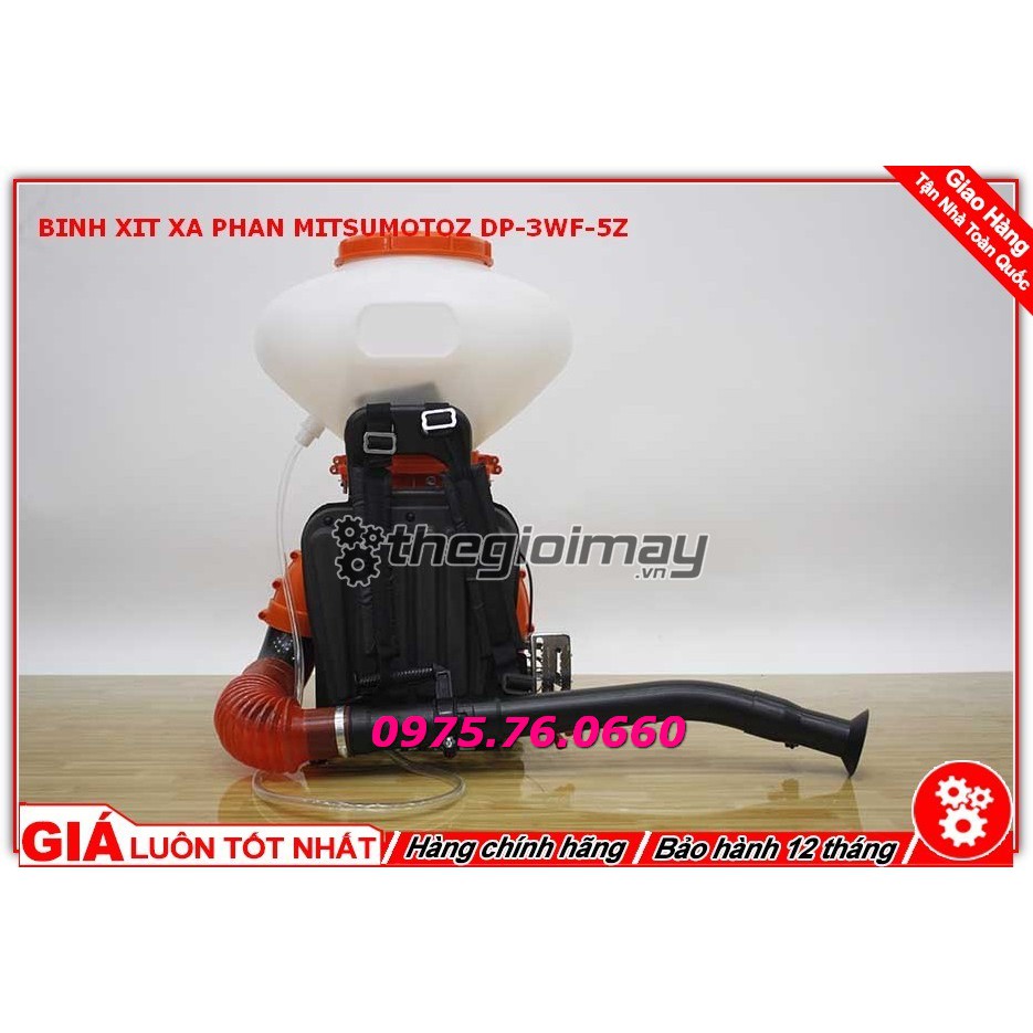 Máy phun phân Mitsumotoz DP-3WF 5Z, MÁY PHUN VÔI, BÌNH PHUN THUỐC 2 THÌ, HÀNG CHÍNH HÃNG, BẢO HÀNH 12 THÁNG