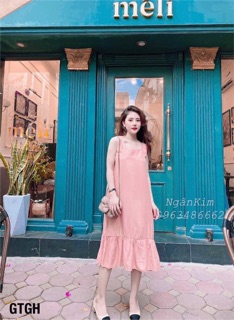 Váy maxi dáng đuôi cá chất đũi siêu mềm