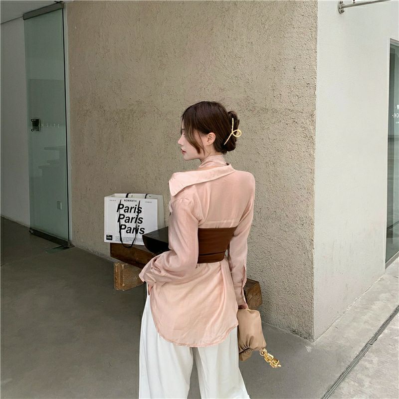 Set áo ống croptop phối sơ mi