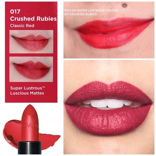 Son lì siêu mịn Revlon Super Lustrous Matte Lipstick 017 Crushed Rubies