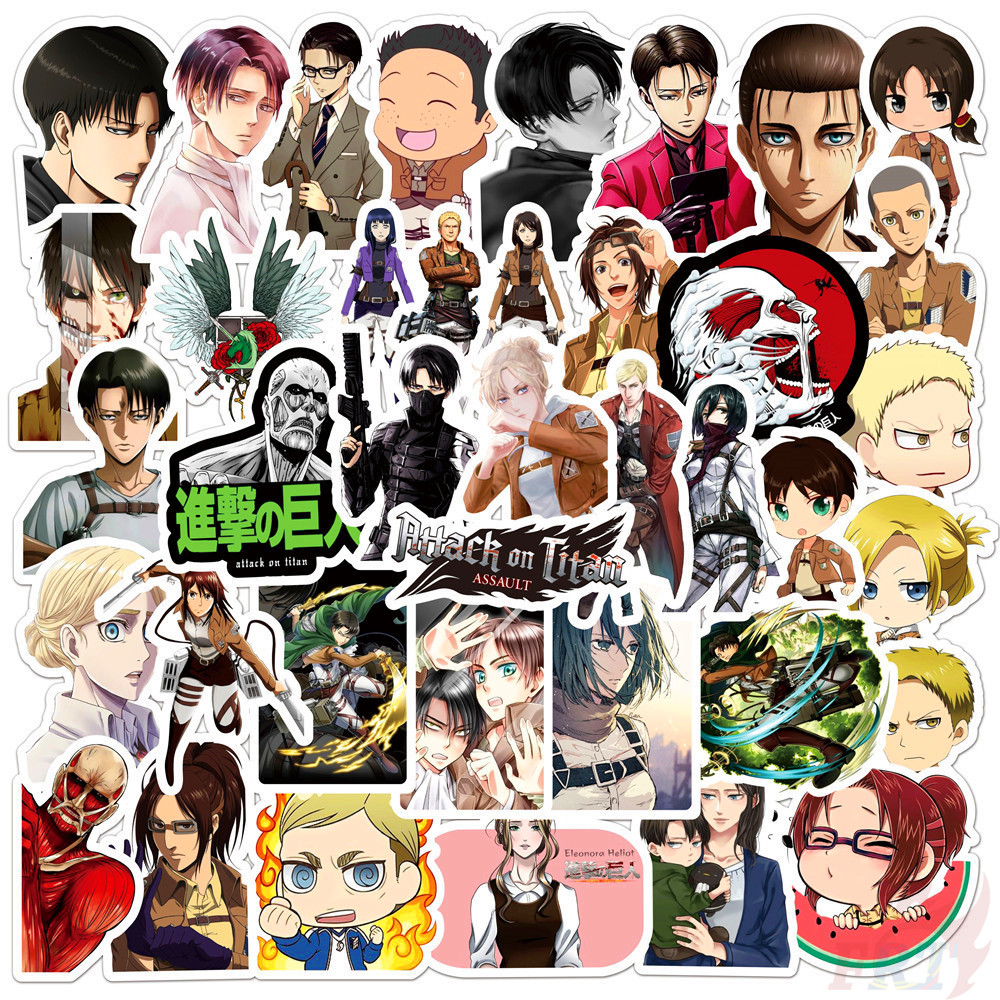 MIKASA Bộ 50 Hình Dán Phim Attack On Titan Series 06