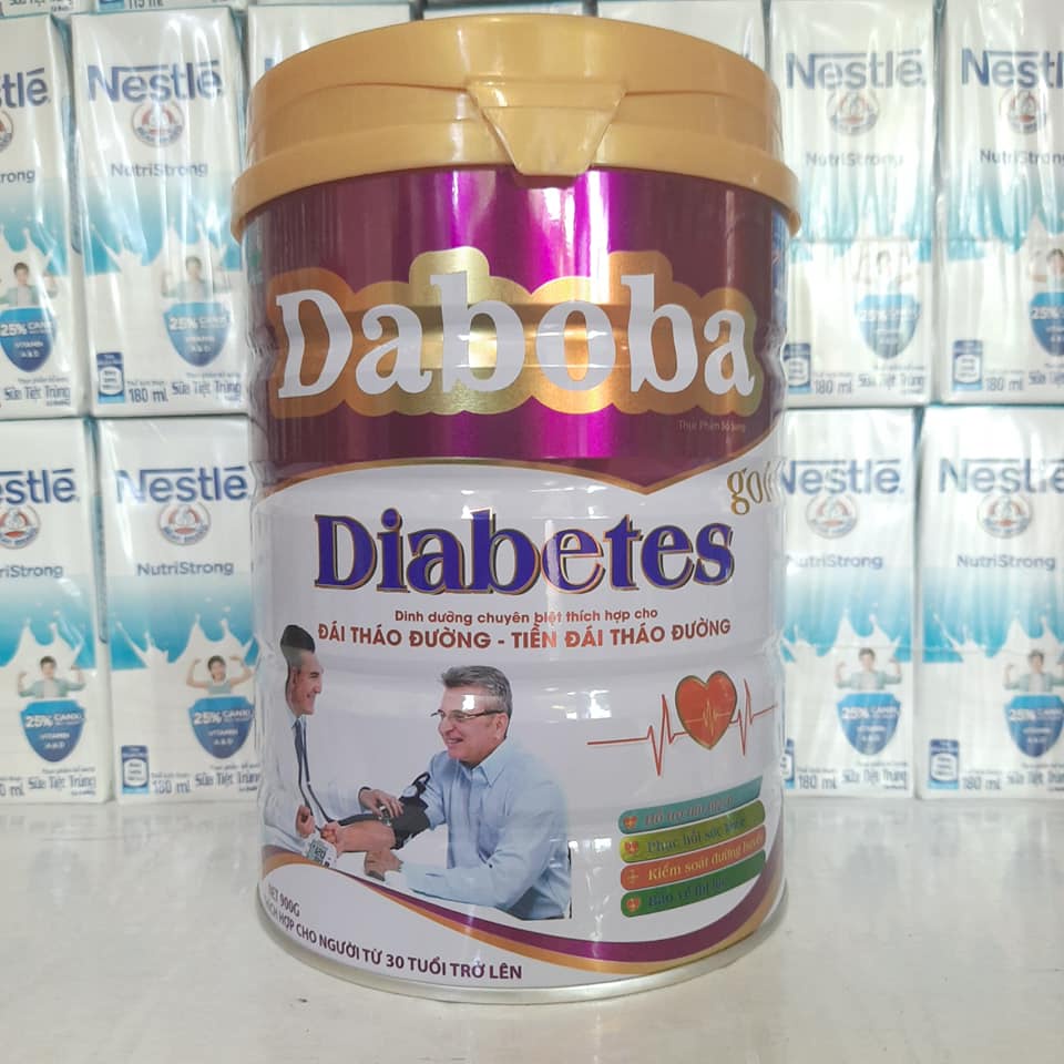 Sữa dinh dưỡng cho người bệnh tiểu đường, giúp ổn định đường huyết Daboba Diabetes Gold lon 900g (HSD 2024)