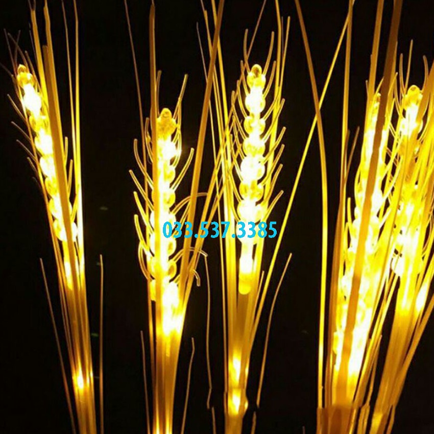 Nháy bông lúa, đèn trang trí bông lúa vàng bền đẹp, mang lại nhiều tài lộc