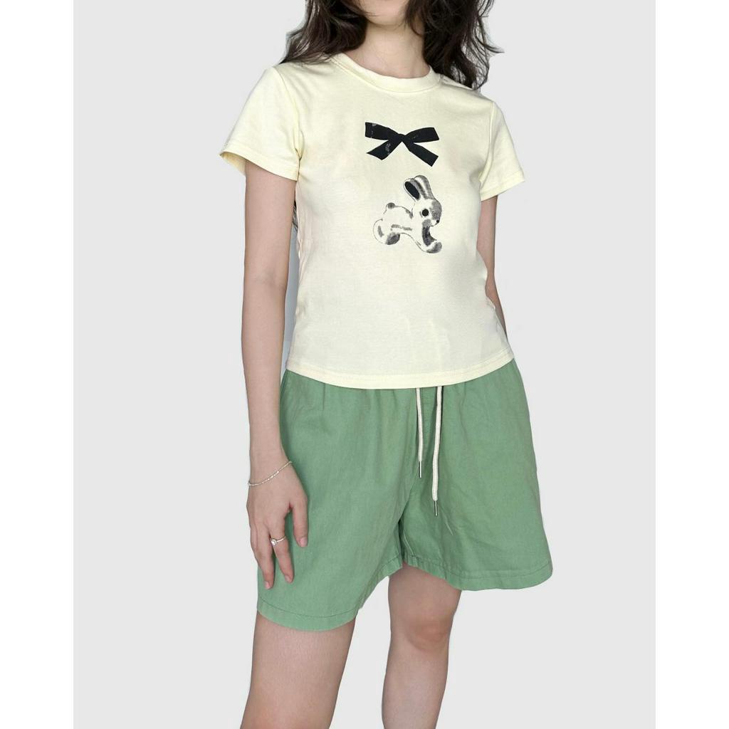 𝐋𝐘𝐂𝐇𝐄𝐍-Áo Babytee Thỏ 2 màu