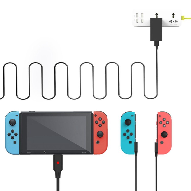 for Switch Three in One Joy Con Handle Charging Line
