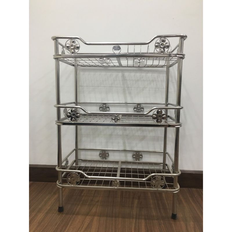 kệ chén inox 3 tầng, kệ úp chén dĩa inox cao cấp 3 tầng