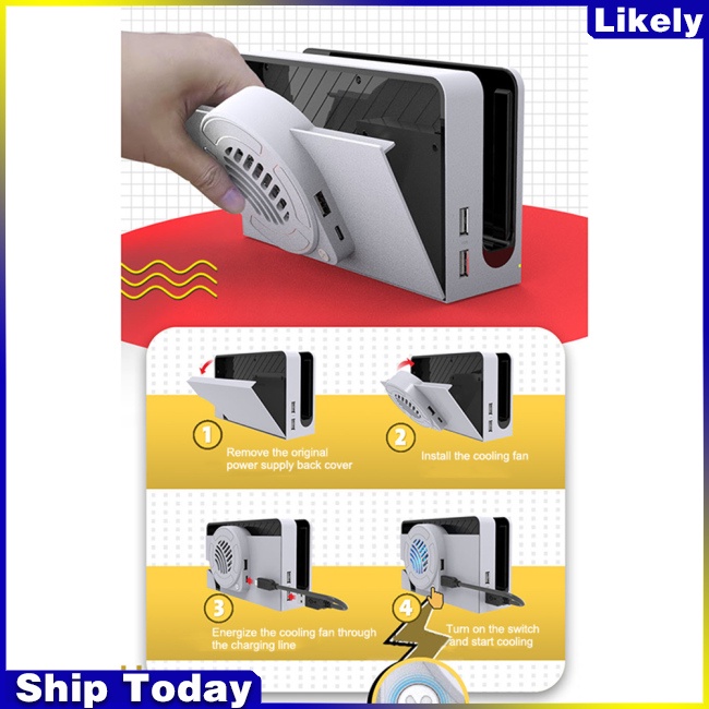 Quạt Làm Mát Usb Đứng Dành Cho Máy Chơi Game Switch OLED Dock