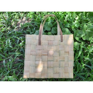 Giỏ Lá Dừa loại  LỚN (c 24cm*d 24cm*10cm)