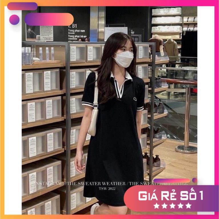 Váy Polo Dáng Xoè Chất Đẹp, Form Chuẩn/Đầm Nữ Ôm Body Thêu Logo Cá Sấu Dễ Mặc Tôn Dáng Quyến Rũ( Hàng Sẵn, Ảnh Thật)