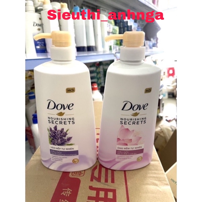 Dầu Gội Dove 650g Vào Nếp Sống Động Tự Nhiên