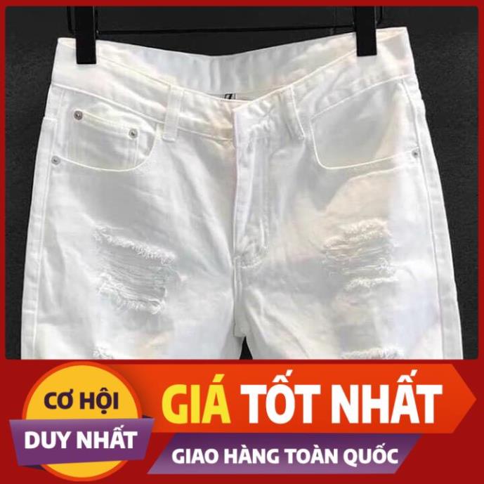 SIÊU SALE Quần sọt jean nam màu trắng ,Quần đùi màu đỏ thời trang cao cấp nam MuradFashion MS130