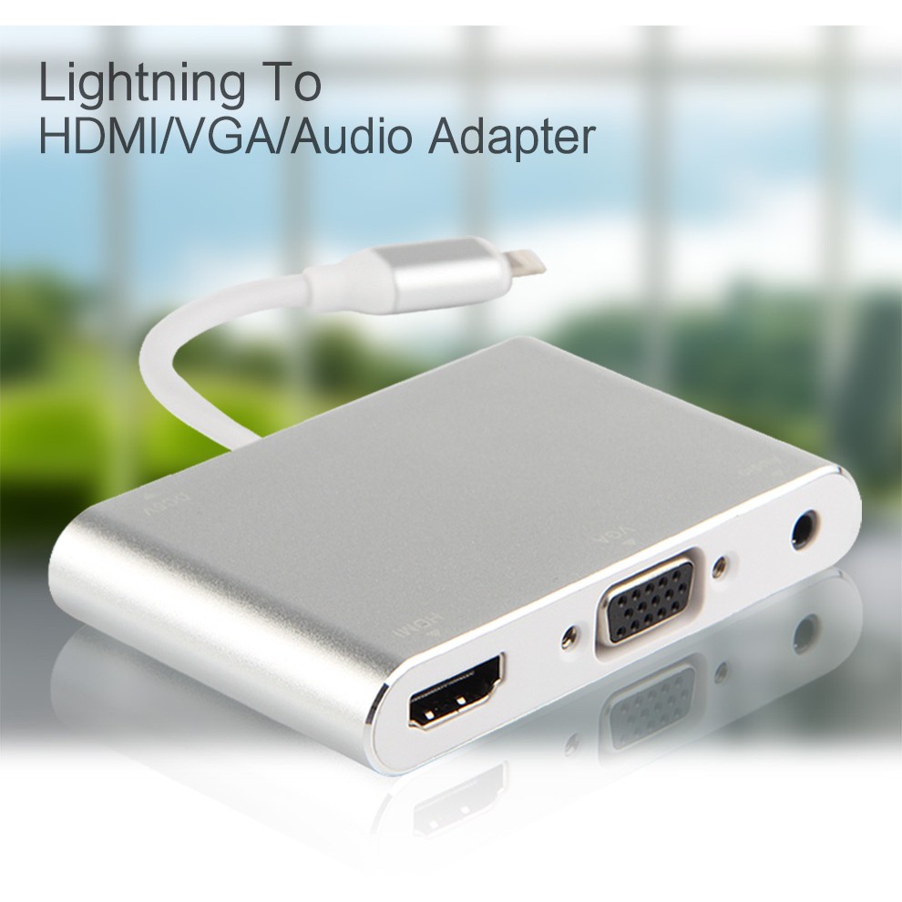 Cáp Lightning to HDMI + VGA cho iPhone / iPad