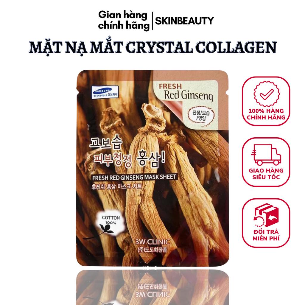 Mặt nạ nhân sâm 3W Clinic Hàn Quốc 23mlx10, mặt nạ giấy nhân sâm dưỡng trắng da, dưỡng ẩm, tăng độ đàn hồi