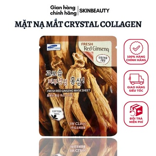 Mặt nạ nhân sâm 3W Clinic Hàn Quốc 23mlx10, mặt nạ giấy nhân sâm dưỡng trắng da, dưỡng ẩm, tăng độ đàn hồi