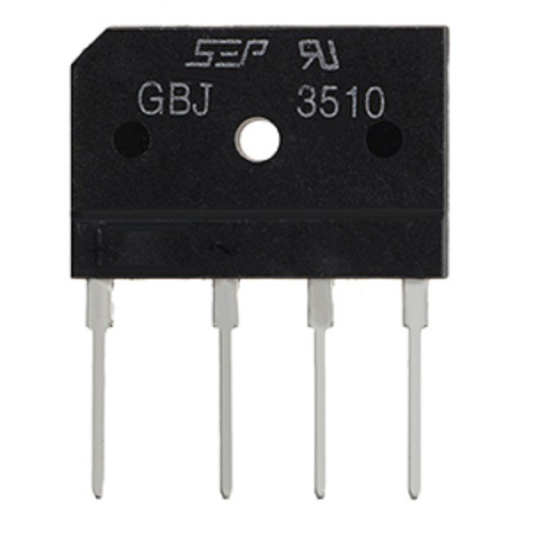 A017 Diode GBJ3510 35A 1000V Bộ chỉnh lưu cầu 4 chân GBJ3510 Điện trở dòng điện 35A Điện áp 1000V