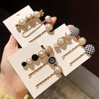Kẹp tóc đính đá Hàn Quốc bọc vải