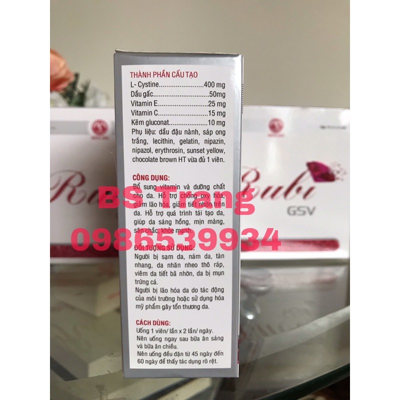 Rubi GSV bổ sung vitamin và dưỡng chất cho da | BigBuy360 - bigbuy360.vn