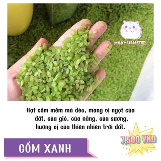 Cốm dẹp xanh ngon chất lượng, cốm ăn vặt