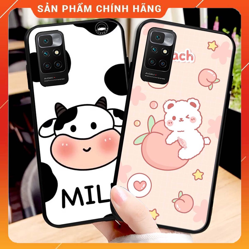 Ốp lưng Xiaomi REDMI 10 in hình Gấu xinh xắn, Bò sữa đáng yêu,  ĐẸP -  RẺ - XINH - ĐỘC ĐÁO