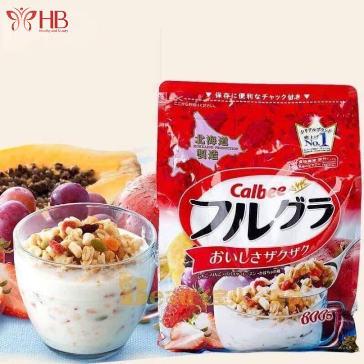 Ngũ cốc Calbee 800g hàng Nhật nội địa