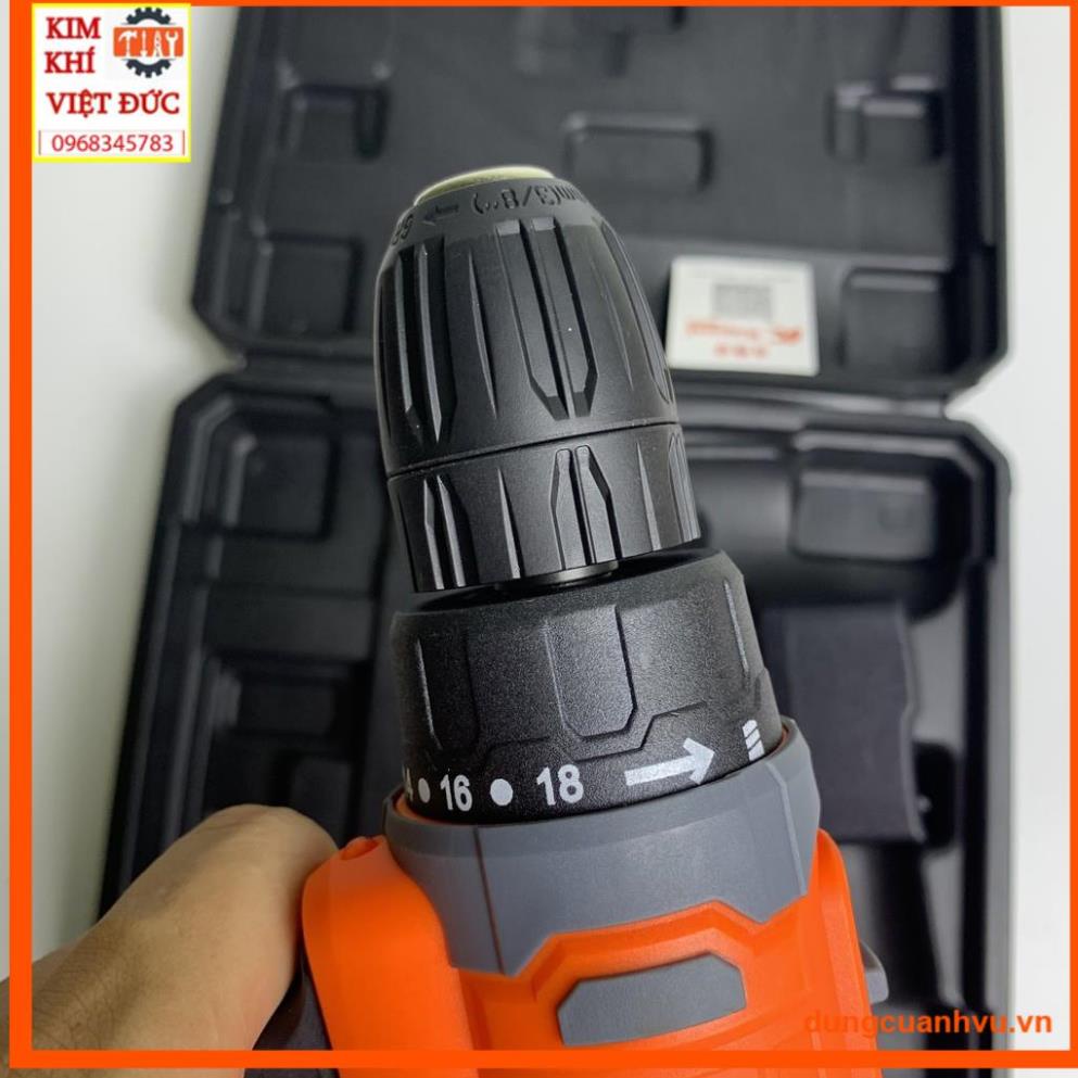 Máy khoan pin hãng Kapusi Japan cao cấp 12V, Mô tơ lõi đồng