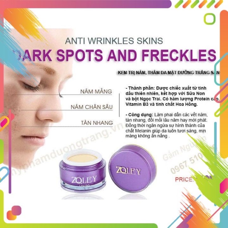 Kem face zoley hộp 10gr