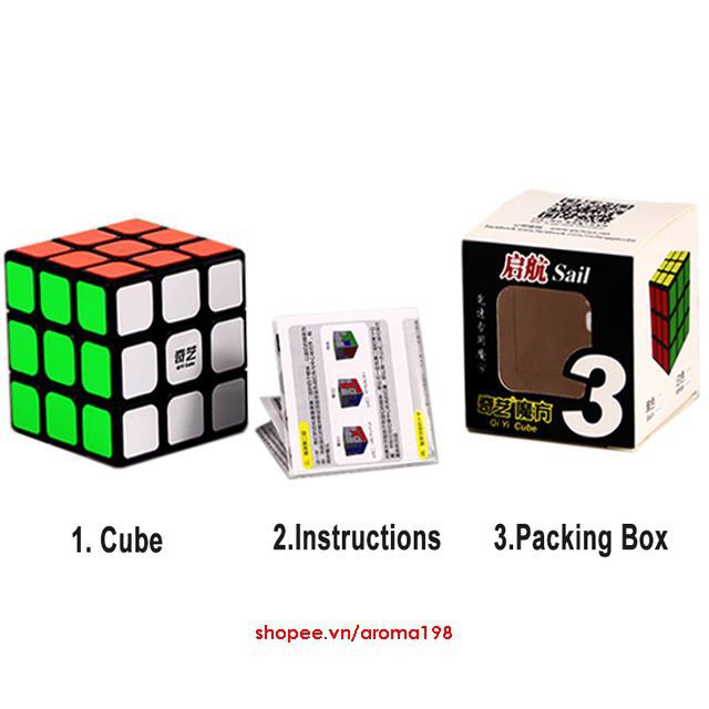 Xả kho -  Đồ Chơi Phát Triển Kỹ Năng Rubik 3x3x3 Cao Cấp Đẹp, Xoay Trơn, Không Rít, Độ Bền Cao