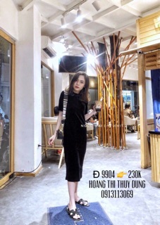 Đầm nhung ôm body