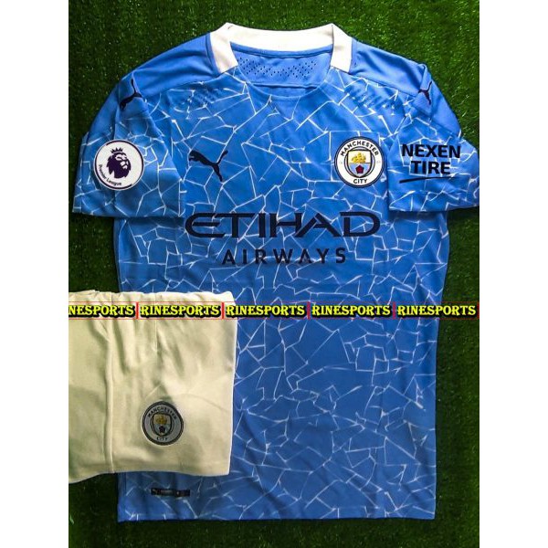 Bộ Mancity sân nhà Super bodyfix Thailand mùa giải 2020-2021 Giống chính hãng 100%