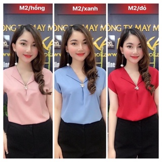 🇻🇳FREESHIP🇻🇳 Áo sơ mi cổ v ngọc siêu đẹp về sẵn hàng tại shop