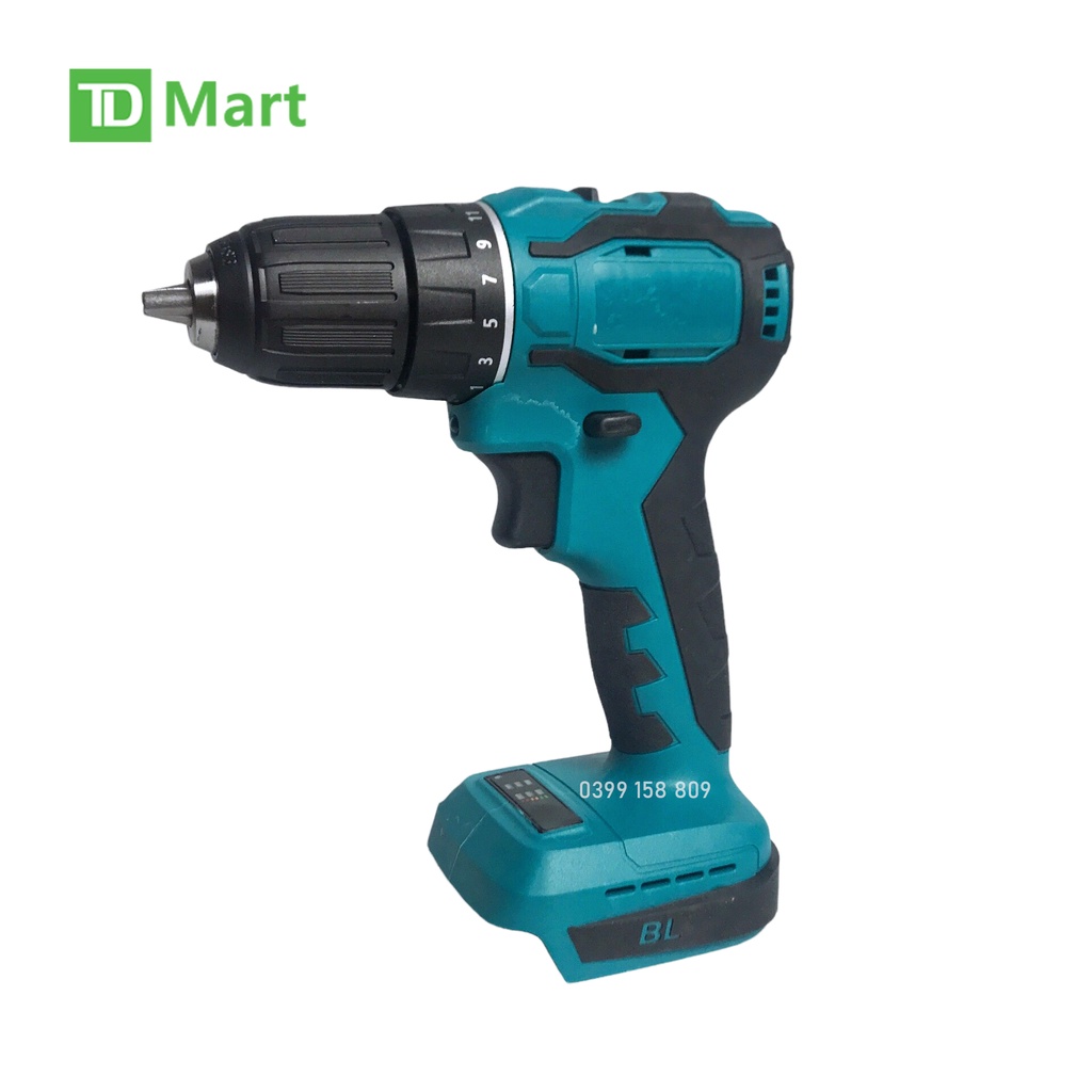Thân Máy Khoan Pin Không Chổi Than Chân Pin Makita 18v - Màu Xanh