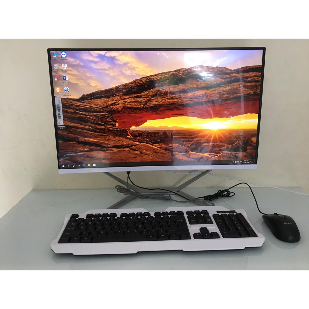BH 24 THÁNG - Bộ máy tính để bàn All in One Kiwivision tất cả trong 1 màn hình cong 24" full view | BigBuy360 - bigbuy360.vn